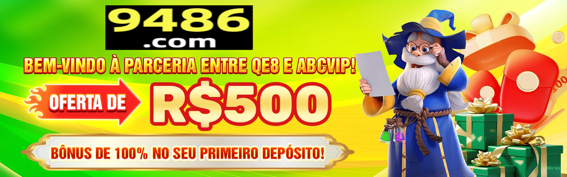 Bônus boas-vindas 66rio R$100